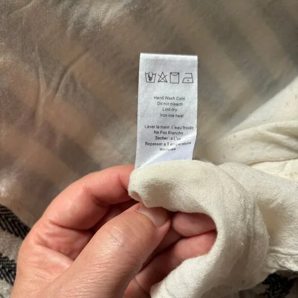 Sz8 Anthro Greylin Woven Chevron Striped Circle Skirt - Picture 10 of 12